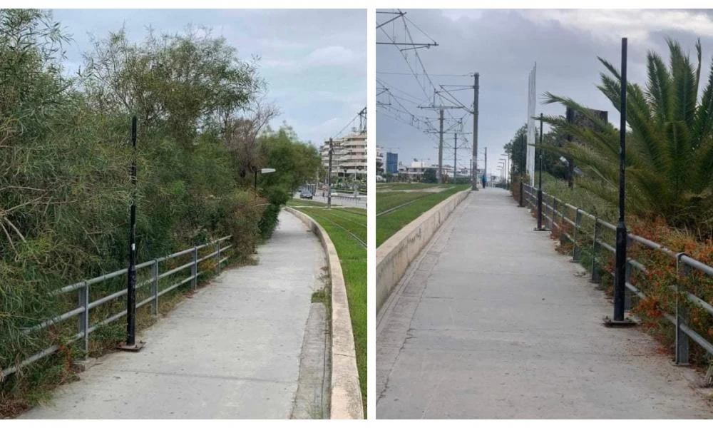 Δήμος Αλίμου: Έκλεψαν τα φωτιστικά σώματα από τον παραλιακό πεζόδρομο